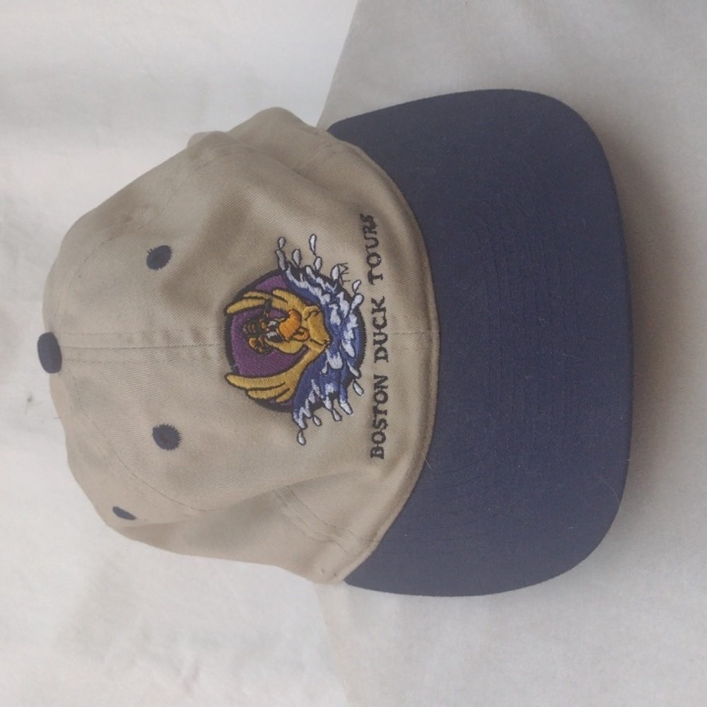 Otto Boston Duck Tours Snap Back Embroidered Hat Navy/Tan